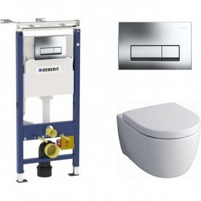 Комплект GEBERIT DUOFIX UP100 458.125.21.1 с подвесным унитазом Geberit ICON RIMFREE 204060000 с сиденьем микролифт 574130000 458.125.21.113 Комплект GEBERIT DUOFIX UP100 458.125.21.1 с подвесным унитазом Geberit ICON RIMFREE 204060000 с сиденьем микролифт 574130000 458.125.21.113