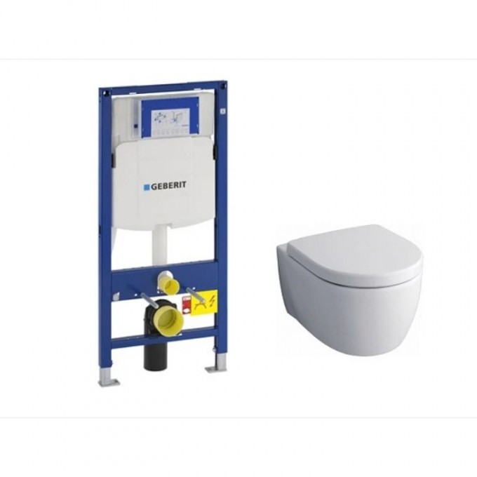 Комплект подвесного унитаза GEBERIT ICON RIMFREE 204060000 с крышкой сиденьем 574130000 и инсталляцией 111.300.00.5 20406000011 Комплект подвесного унитаза GEBERIT ICON RIMFREE 204060000 с крышкой сиденьем 574130000 и инсталляцией 111.300.00.5 20406000011