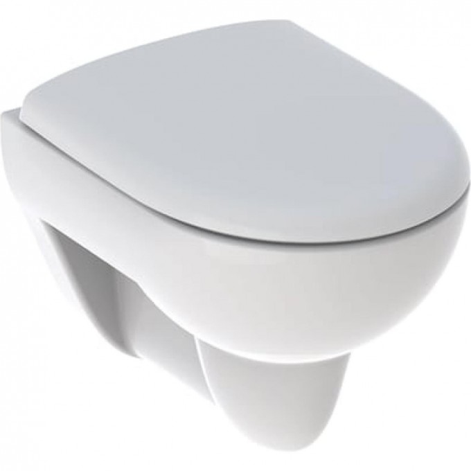 Подвесной унитаз GEBERIT RENOVA COMPACT с крышкой-сиденьем микролифт 500.804.00.1 Подвесной унитаз GEBERIT RENOVA COMPACT с крышкой-сиденьем микролифт 500.804.00.1