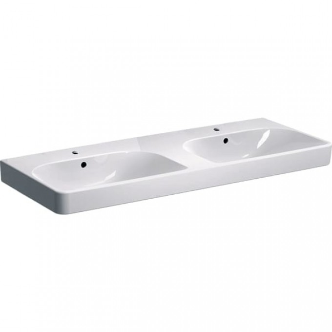 Раковина двойная подвесная GEBERIT SMYLE SQUARE 500.223.01.1 Раковина двойная подвесная GEBERIT SMYLE SQUARE 500.223.01.1