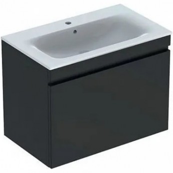 Раковина GEBERIT RENOVA PLAN 100х48 см + шкафчик 78.8х58.5 см темно-серый Раковина GEBERIT RENOVA PLAN 100х48 см + шкафчик 78.8х58.5 см темно-серый