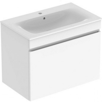Шкафчик под раковину с раковиной GEBERIT RENOVA PLAN 869500000+122200000 белый глянец Шкафчик под раковину с раковиной GEBERIT RENOVA PLAN 869500000+122200000 белый глянец