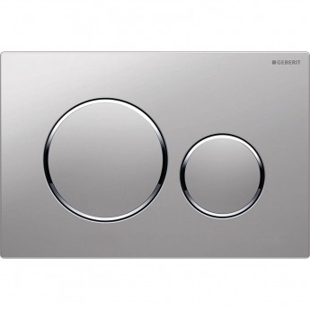 Смывная клавиша GEBERIT SIGMA 20 115.882.JQ.1 хром матовый не остаются отпечатки пальцев