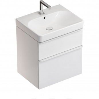 Тумба с раковиной GEBERIT SMYLE SQUARE 500.352.00.1-500.229.01.1 60 см белый Тумба с раковиной GEBERIT SMYLE SQUARE 500.352.00.1-500.229.01.1 60 см белый