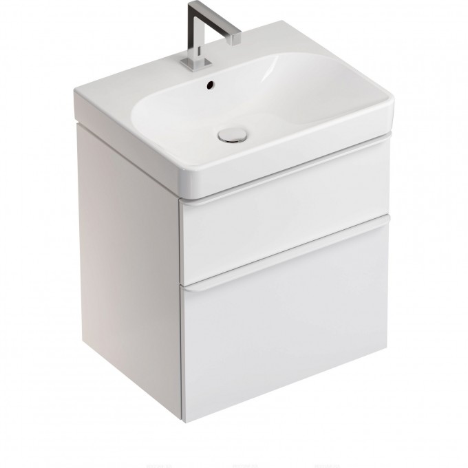 Тумба с раковиной GEBERIT SMYLE SQUARE 500.352.00.1-500.229.01.1 60 см белый 500.229.01.1+500.352.00.1 Тумба с раковиной GEBERIT SMYLE SQUARE 500.352.00.1-500.229.01.1 60 см белый 500.229.01.1+500.352.00.1