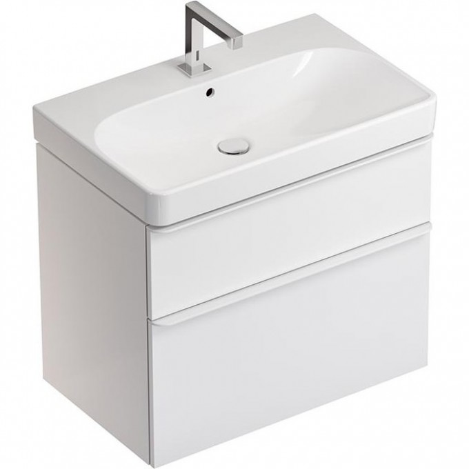 Тумба с раковиной GEBERIT SMYLE SQUARE 500.353.00.1-500.249.01.1 75 см белый 500.249.01.1+500.353.00.1 Тумба с раковиной GEBERIT SMYLE SQUARE 500.353.00.1-500.249.01.1 75 см белый 500.249.01.1+500.353.00.1